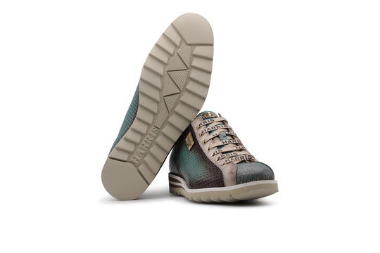 Handschattierter Leder -Sneaker