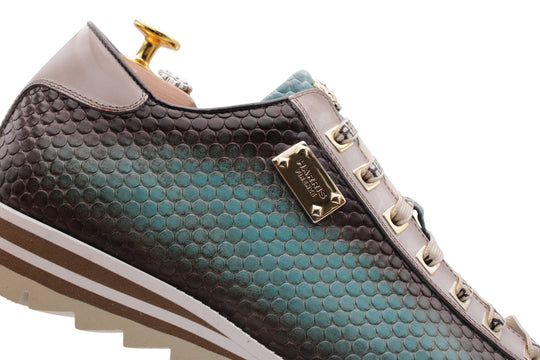 Handschattierter Leder -Sneaker
