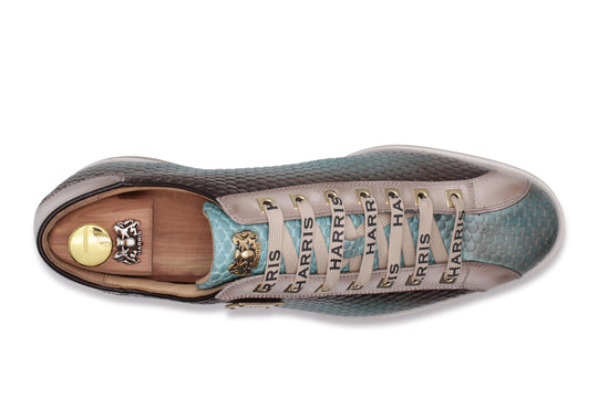 Handschattierter Leder -Sneaker