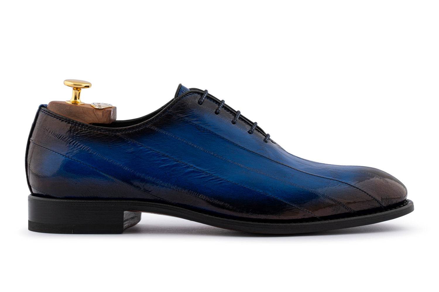 Harris Shoes 1913 Eel Leather Stringed Cap Toe Shoes, Size 11.5 Harris Shoes 1913 Eel Leather Stringed Cap Toe Shoes Dark  main image 2