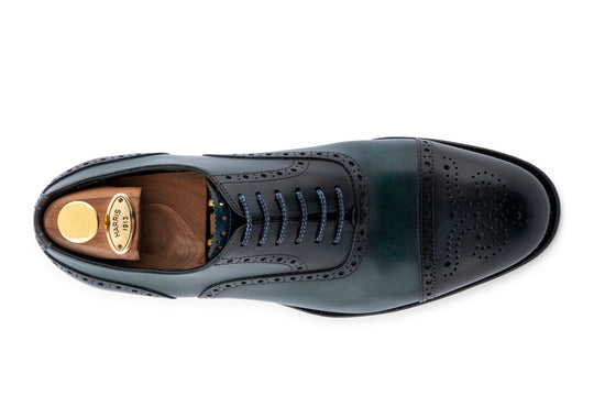 Cuero sombreado francés francés con detalles brogue