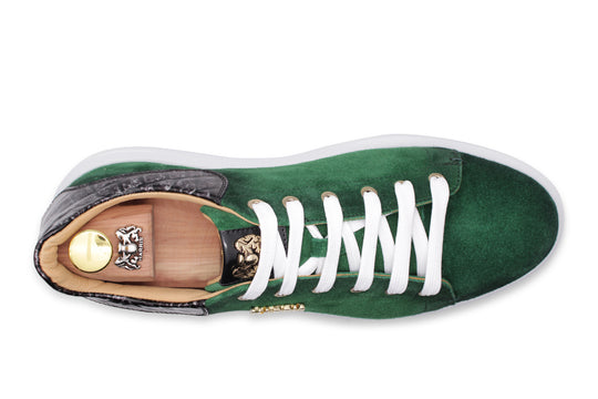 Zapatillas de ante sombreadas a mano