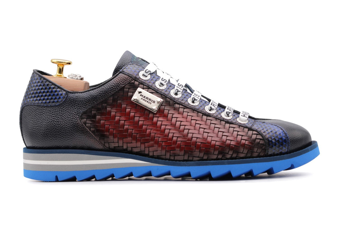 Zapatillas de cuero tejidas en forma de mano