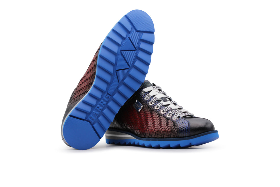 Zapatillas de cuero tejidas en forma de mano