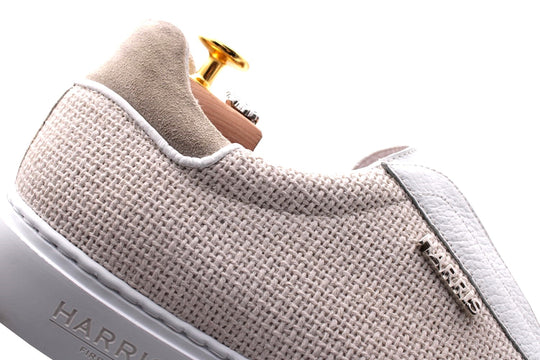Sneakers Slipon in canvas and leather