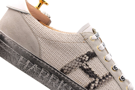Zapatillas de deporte de cuero y lona