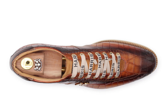 Krokodileffekt Leder -Turnschuhe