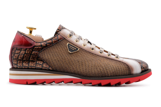 Zapatillas de zapatillas y efecto de cocodrilo