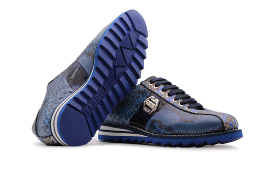 Sneaker en cuir précieux
