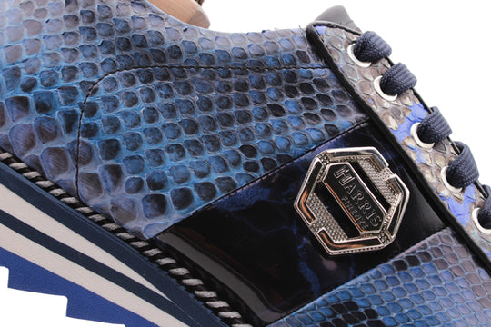 Sneaker en cuir précieux