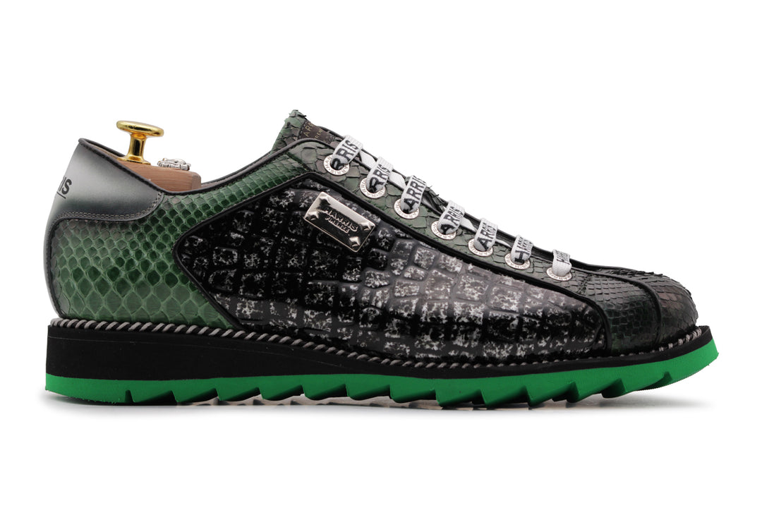 Effet de sneaker python et de crocodile