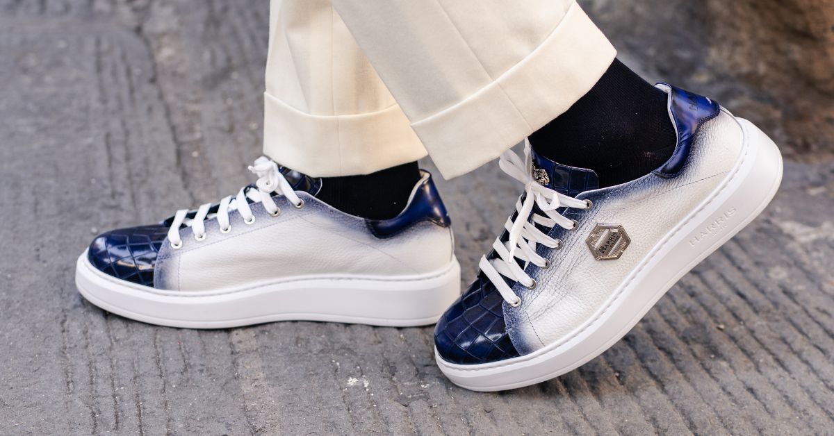 Sneakers in pelle da uomo sportive