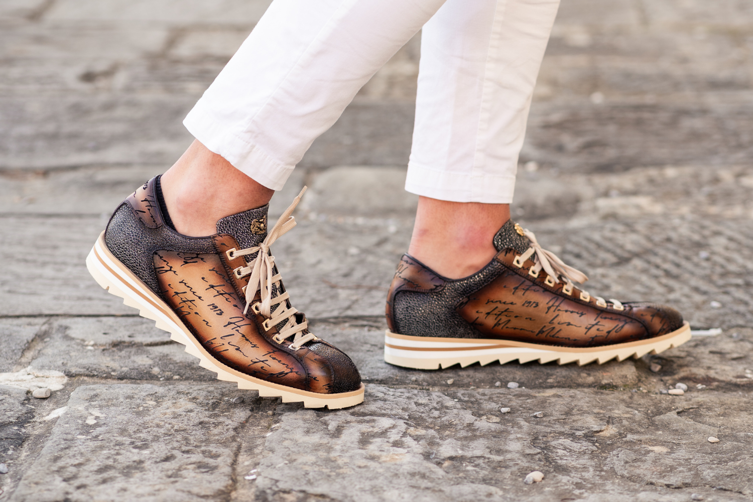 Sneakers in pelle da uomo eleganti