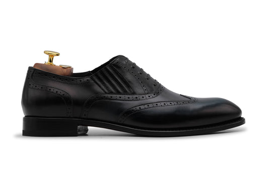 Slip-On Oxford with Brogue Detailing