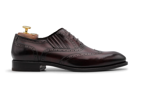 Slip-On Oxford with Brogue Detailing