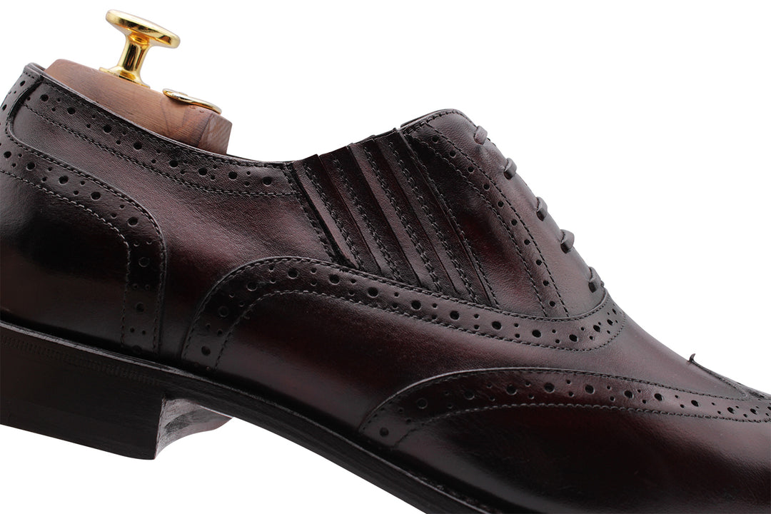 Richelieu Slip-On avec Décorations Brogue