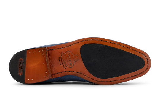 Moccasin en daim avec passant rembourré