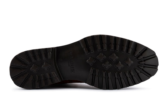 Polacchino in crocodile effect leather