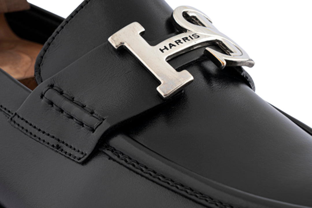 Mocassin en cuir avec accessoire HS