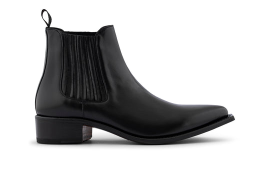 Polacchino texano in pelle con elastico