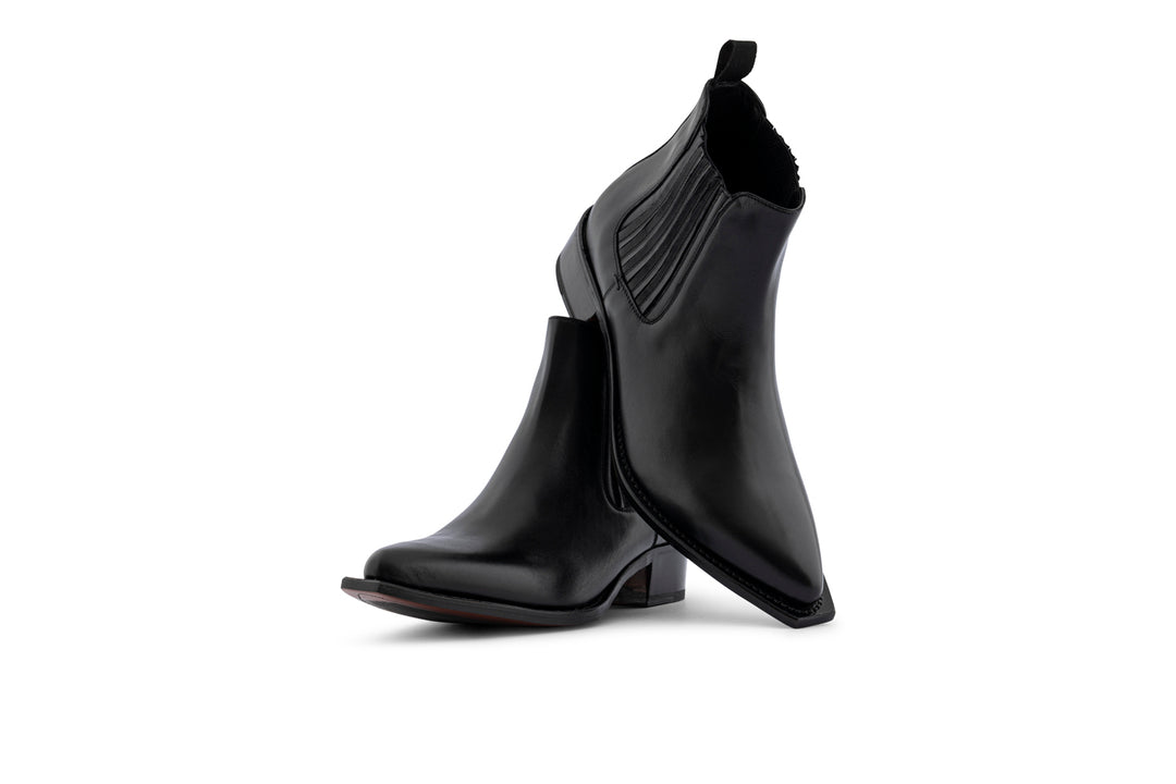 Polacchino texano in pelle con elastico