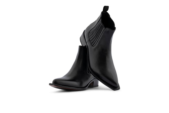 Polacchino texano in pelle con elastico