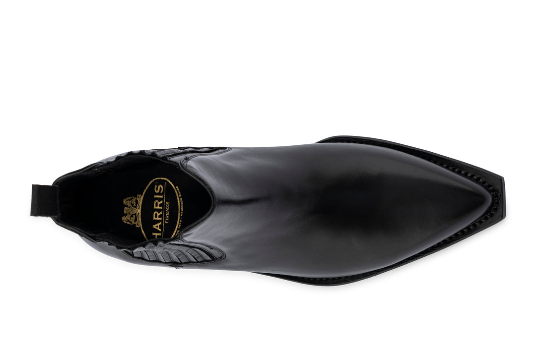 Polacchino texano in pelle con elastico