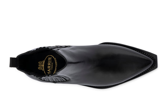 Polacchino texano in pelle con elastico