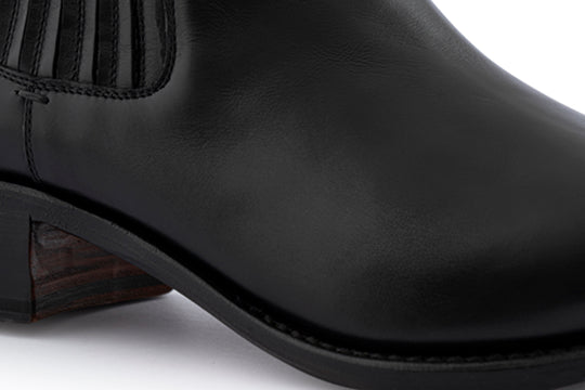 Polacchino texano in pelle con elastico