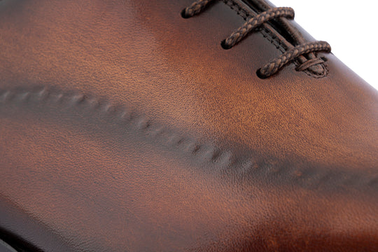 Richelieus en cuir peints à la main