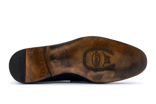 Mocassino in pelle morbida effetto alce