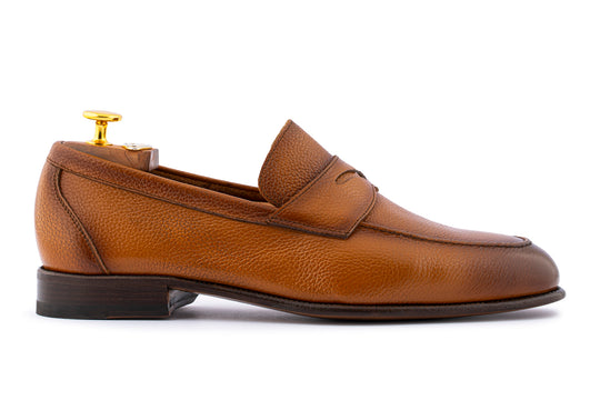 Mocassino in pelle morbida effetto alce