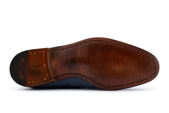 Mocassino in suede con pon pon