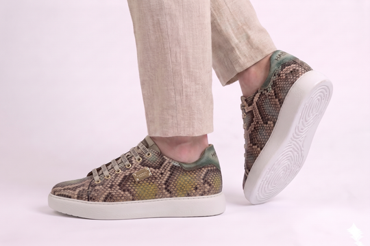 Sneakers in pitone multicolor
