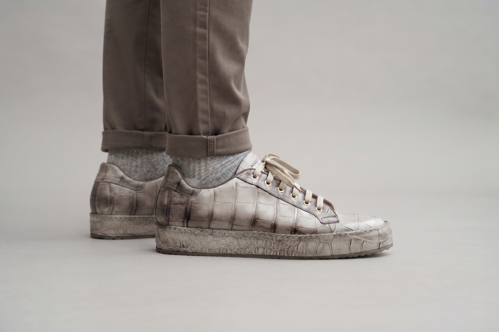 Sneakers in alligatore Himalaya
