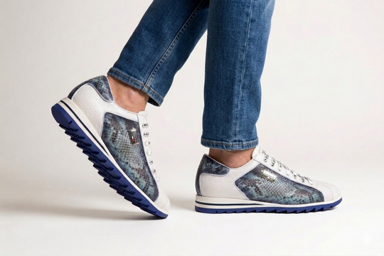 Zapatillas de piel de pitón