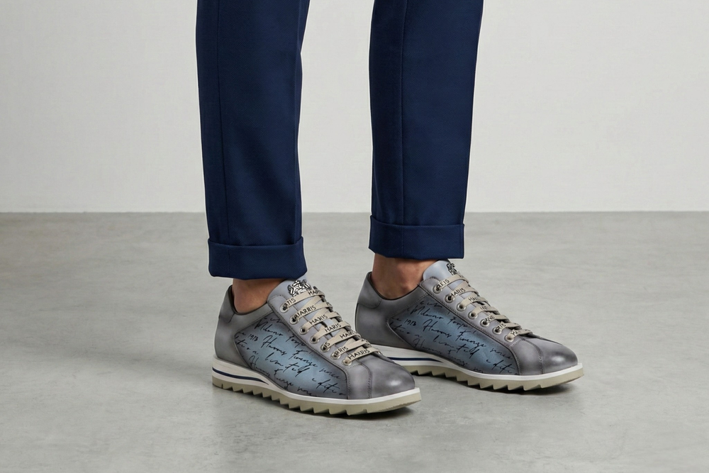 Writer suede sneakers