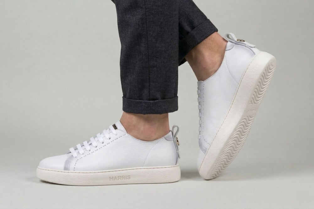 Baskets en cuir dégradé