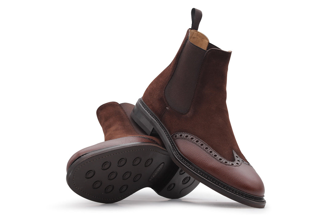 Botte de la cheville en cuir