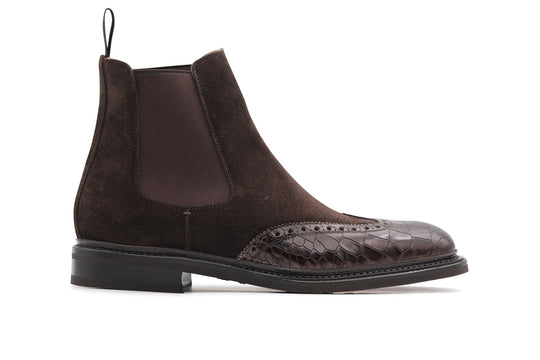 Leather ankle boot