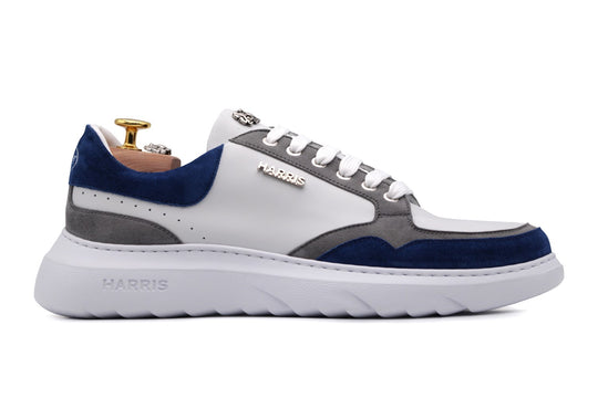 Sneakers in pelle e camoscio