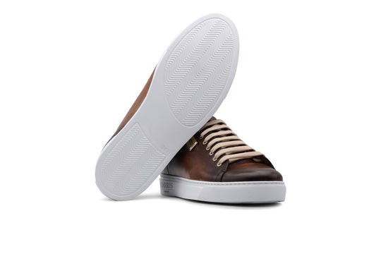 Smooth hand-painted sneakers