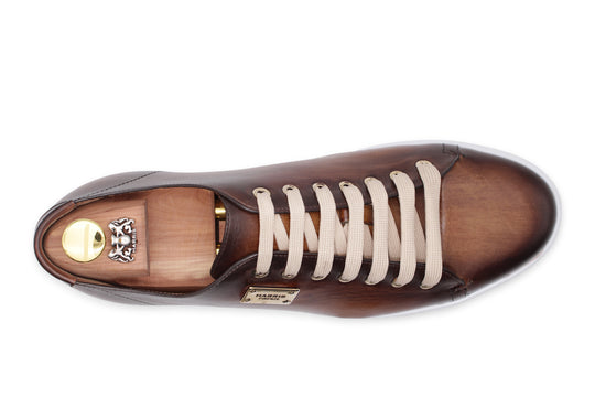 Smooth hand-painted sneakers