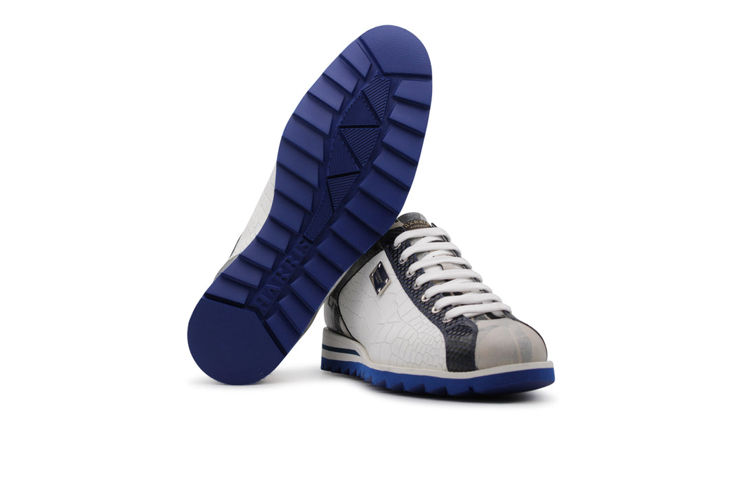 Sneakers in pelle stampata
