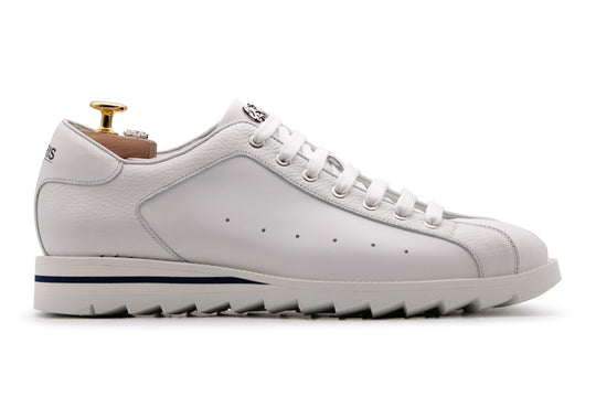Sneakers in pelle pieno fiore