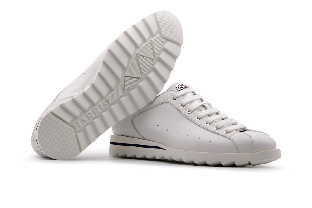 Sneakers in pelle pieno fiore