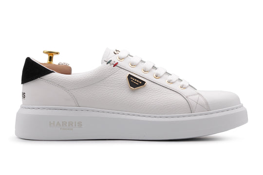 Sneakers in pelle morbida effetto alce