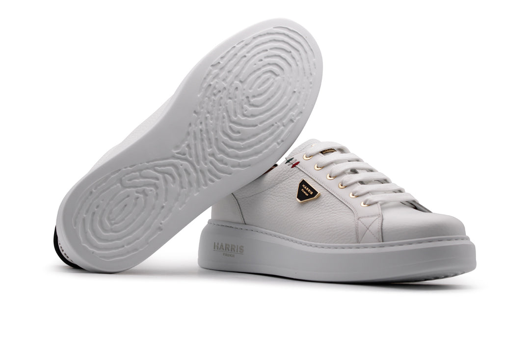Sneakers in pelle morbida effetto alce