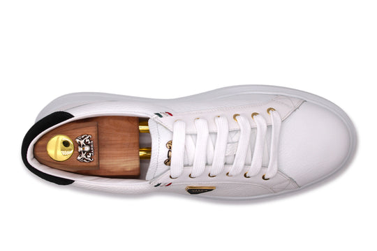 Sneakers in pelle morbida effetto alce