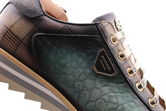Sneakers effetto elefante e tweed